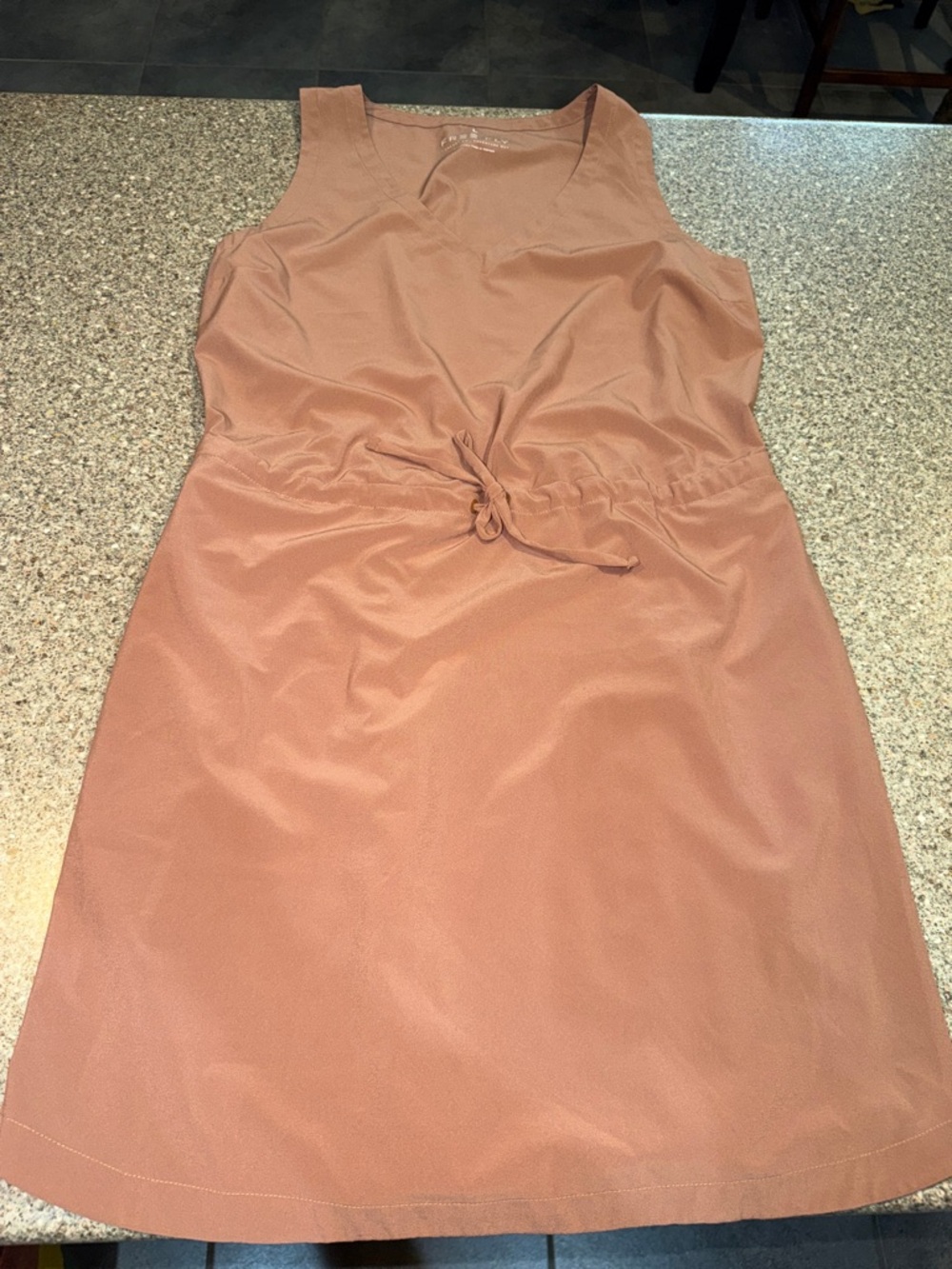 Free Fly Apparel Sleeveless Tie-Waist Midi Dress in Dusty Rose